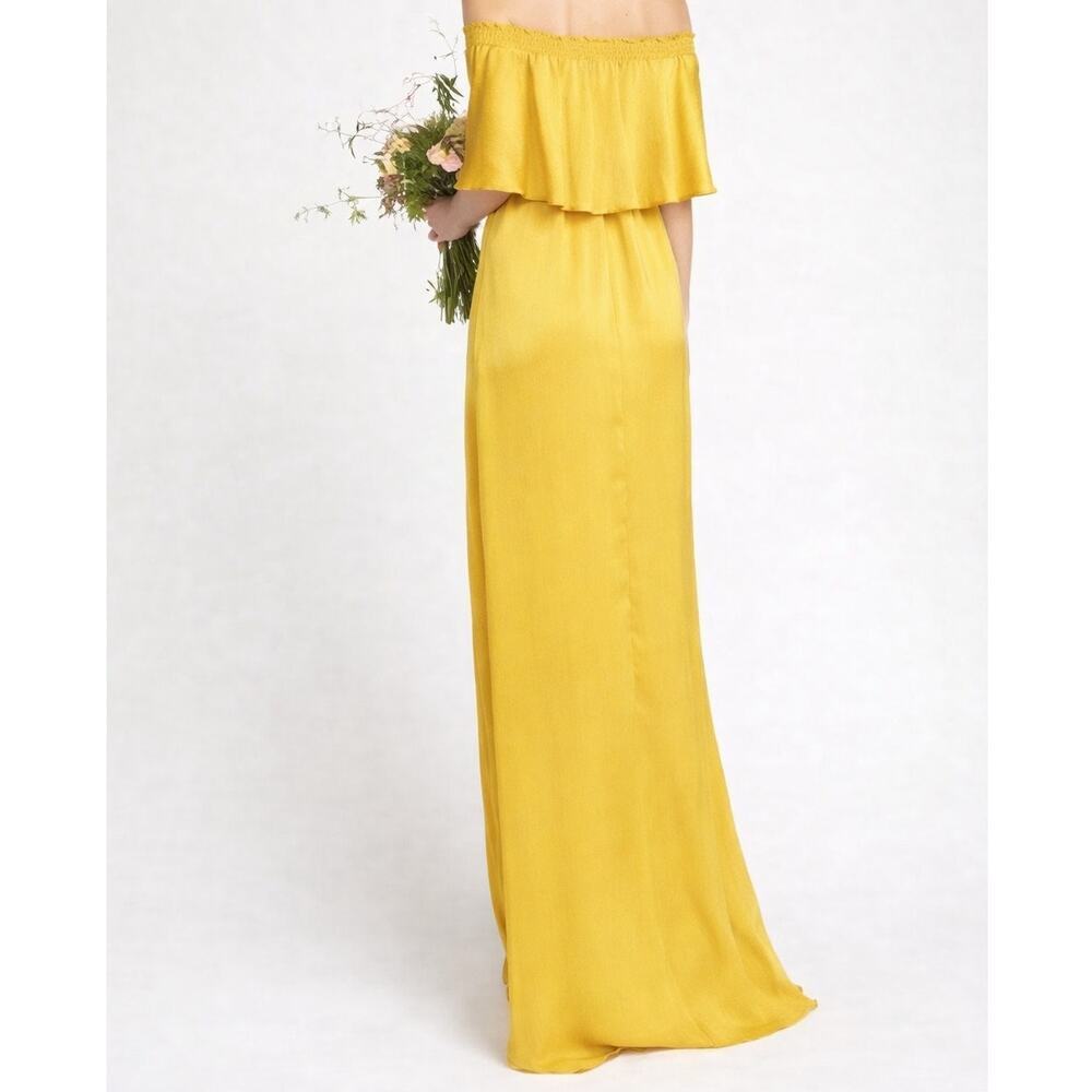 Show Me Your Mumu Hacienda Convertible Maxi Gown Dress Honey Gold Size Small - Picture 2 of 9
